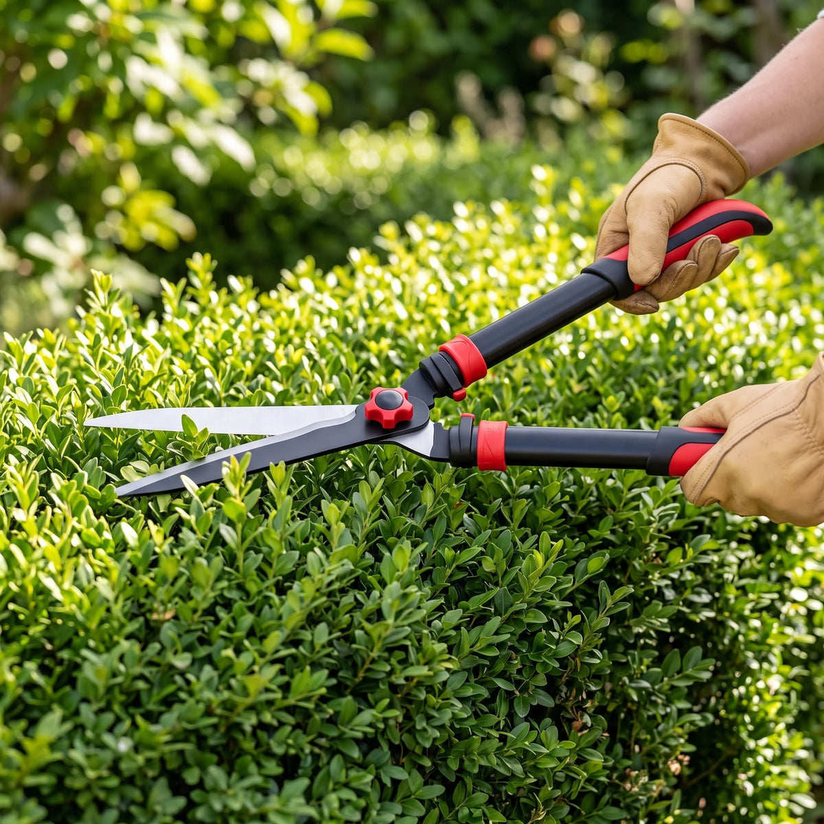🌳 Hedge Shears | Long-Blade Trimming Tool | Shrubs & Hedges | Two-Hand Garden Cutter