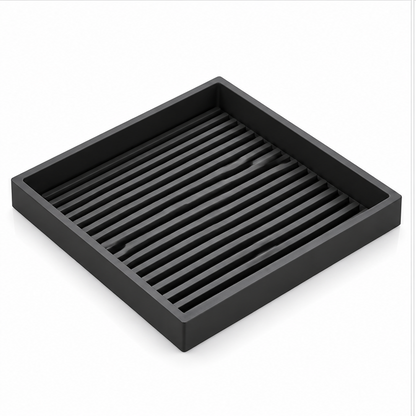 ◼️Square Plant Saucer | Wide Base Support | Indoor Plants & Floor Planters | Minimalist Black Drip Tray