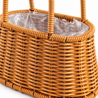 🧺 Flower Basket | Wicker | Garden | Hostess | Rustic Woven Charm