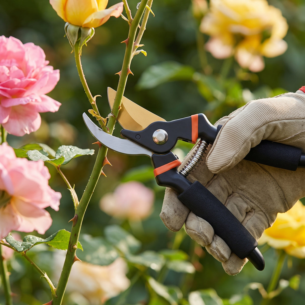✂️ Garden Pruning Shears | Curved Sharp Blades | Garden & Plant Care | Easy-Grip Hand Pruner