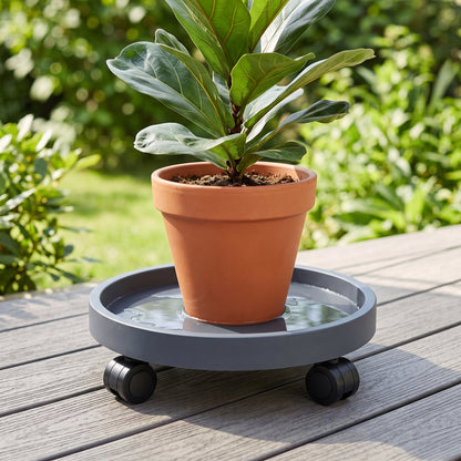 🛞 Rolling Plant Caddy | Wheeled Planter Base | Large Indoor Plants | Easy-Move Pot Stand