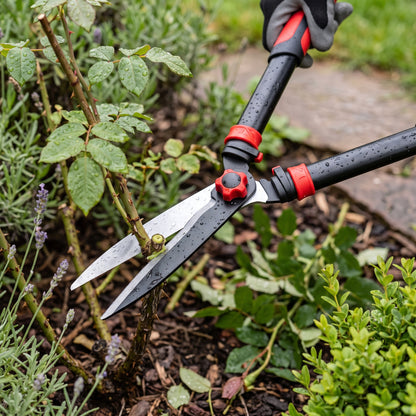 🌳 Hedge Shears | Long-Blade Trimming Tool | Shrubs & Hedges | Two-Hand Garden Cutter