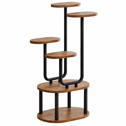 🍂 Plant Stand | Multi-Tier Wood Display | Living Room & Bedroom | Space-Saving Greenery Shelf