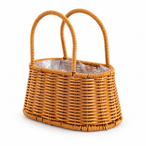 🧺 Flower Basket | Wicker | Garden | Hostess | Rustic Woven Charm